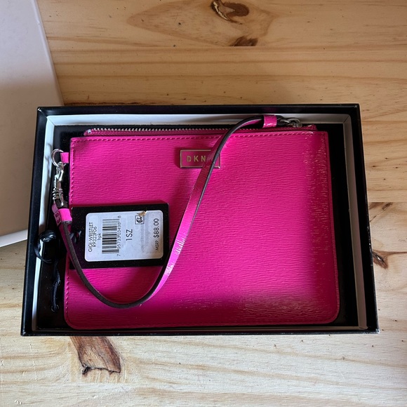 Dkny Bags Dkny Pink Wristlet Spring Sale Reg 88 Poshmark